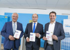 Finanz- und Heimatminister Albert Füracker, Innenminister Joachim Herrmann und Justizminister Georg Eisenreich mit Bericht zur Cybersicherheit in Bayern 2023