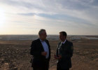 Innenminister Joachim Herrmann hat das jordanische Flüchtlingslager Al Azraq unweit der syrischen Grenze besucht.