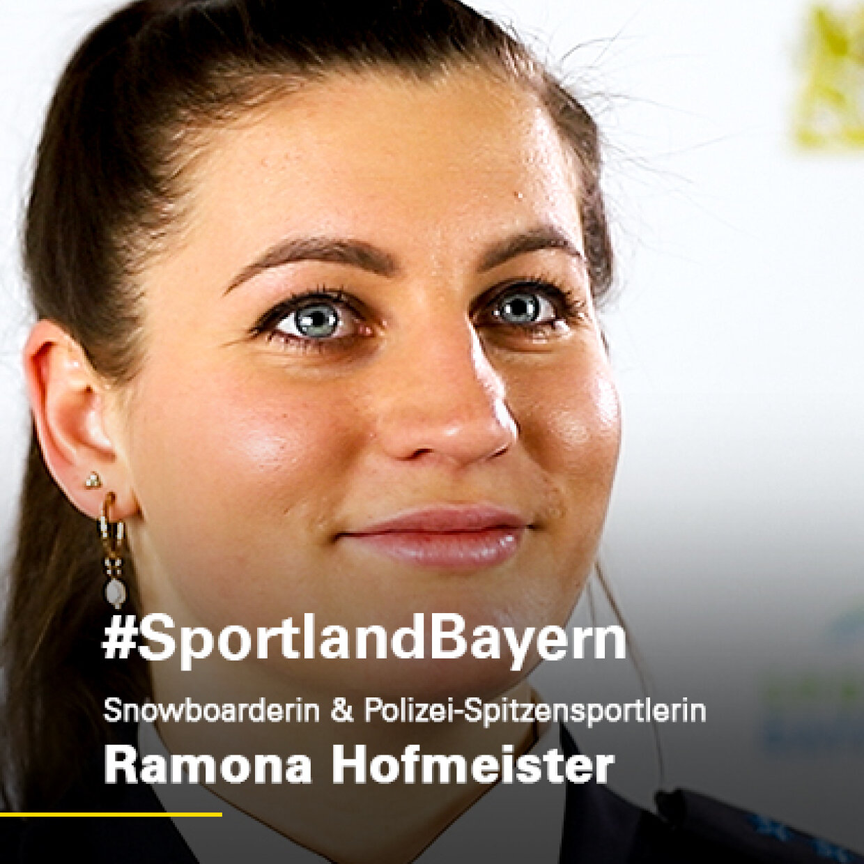 Vorschaubild #SportlandBayern Snowboarderin & Polizei-Spitzensportlerin Ramona Hofmeister