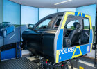 Mit den Fahrsimulatoren können Polizeischüler gefahrlos realitätsnahe Einsatzfahrten üben.