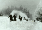 Schnee räumen früher